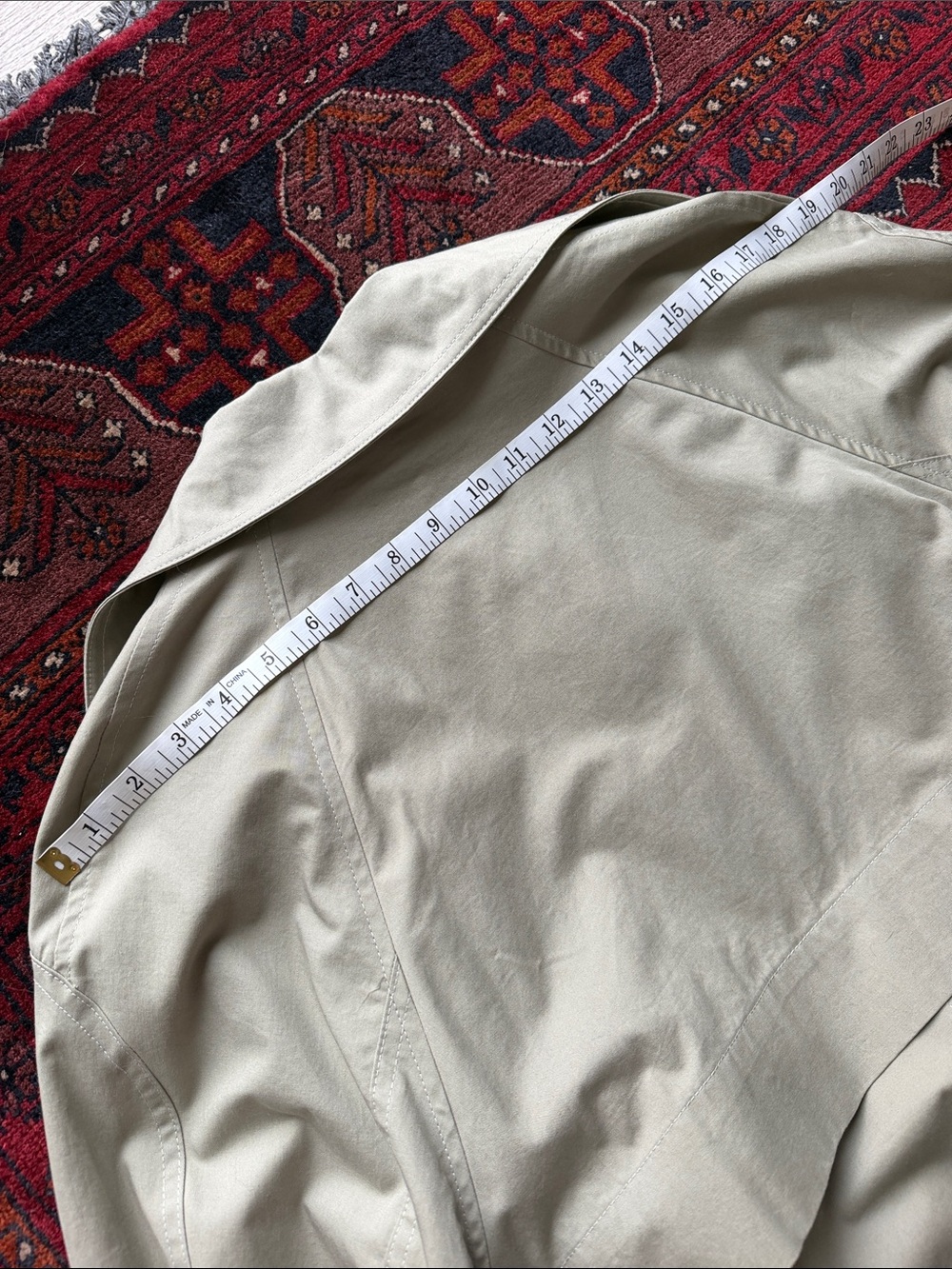 Mango Olive Green Long Trench Coat with Belt - Picture 3 of 8